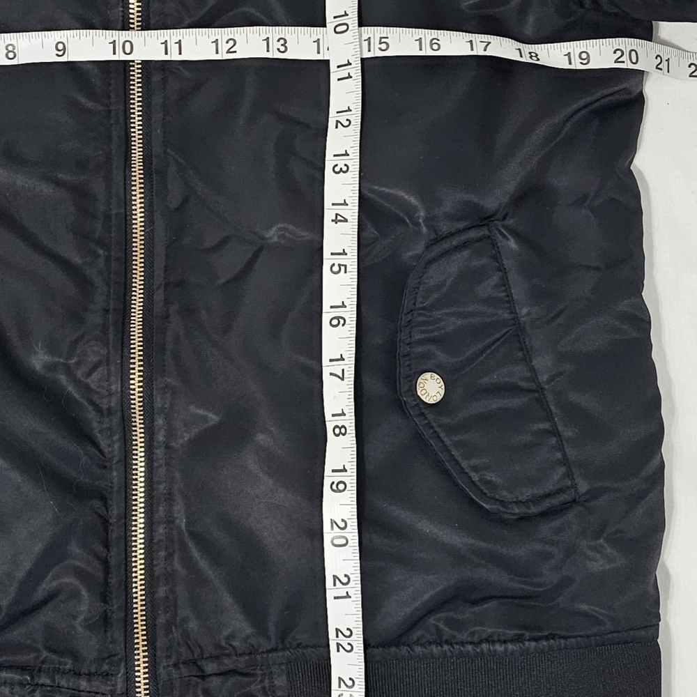 BOY London Reversible Bomber Jacket Black Gold Eagle Streetwear MA-1 - Picture 5 of 8